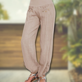 Pantalones Harem para Mujer - Algodón Cómodo - Cintura Alta - Sueltos e Casuales
