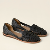 Sandalias de mujer – Punta cerrada – Diseño de tiras trenzadas – Correa trasera cómoda