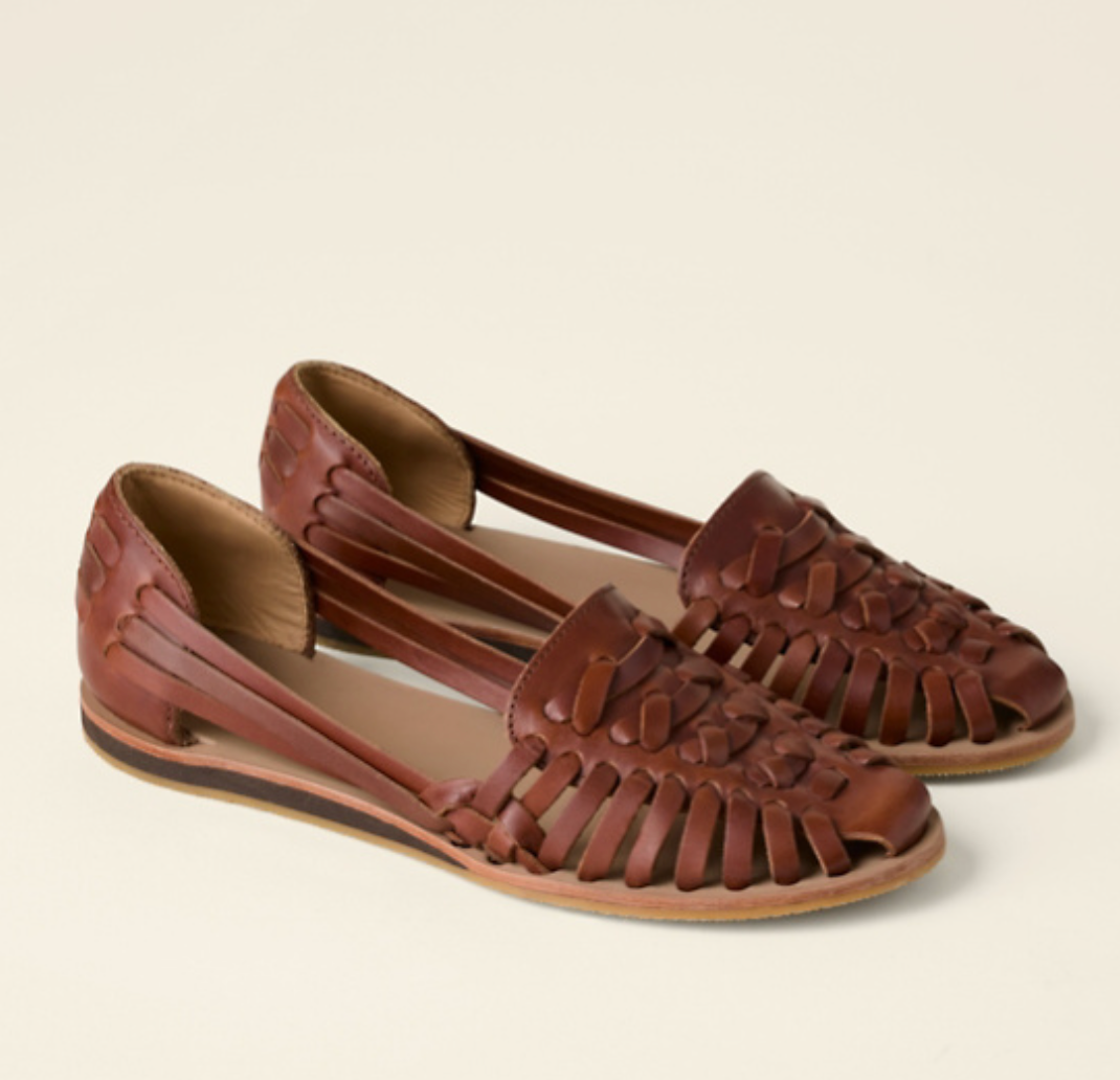 Sandalias de mujer – Punta cerrada – Diseño de tiras trenzadas – Correa trasera cómoda