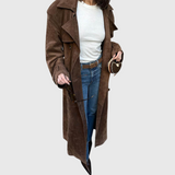 Veronika – Abrigo de ante elegante