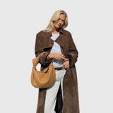 Veronika – Abrigo de ante elegante