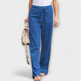 Loreen - Pantalones de lino ligeros