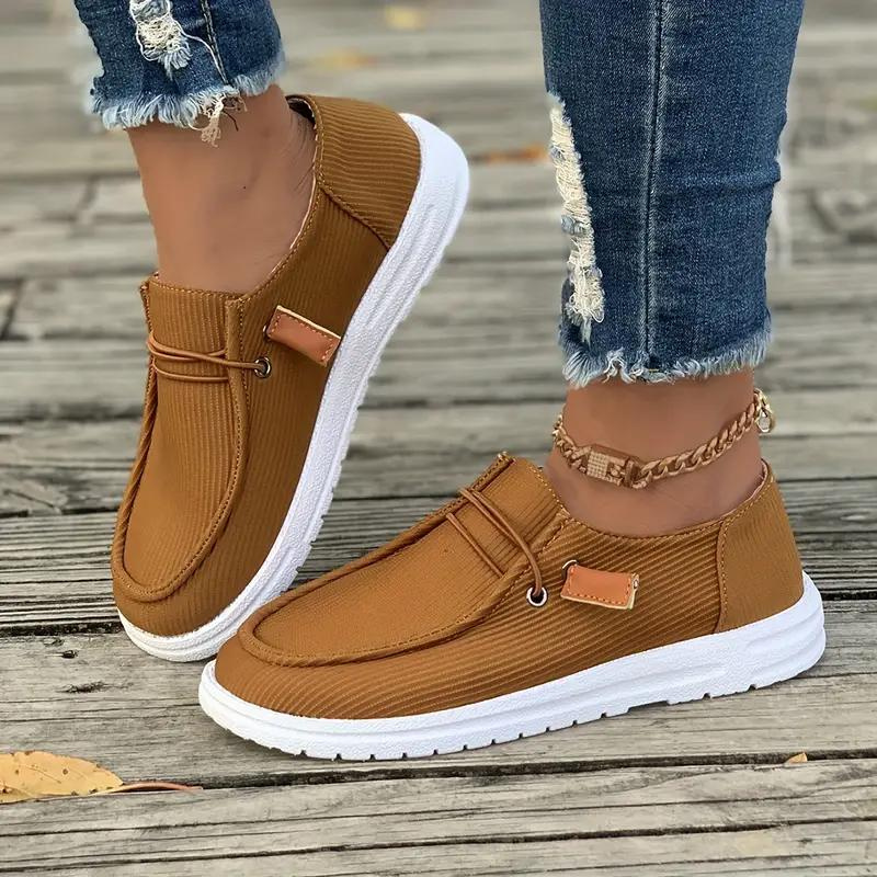 Zapatos casuales para mujer - Cómodos sin cordones - Diseño minimalista - Suela ligera