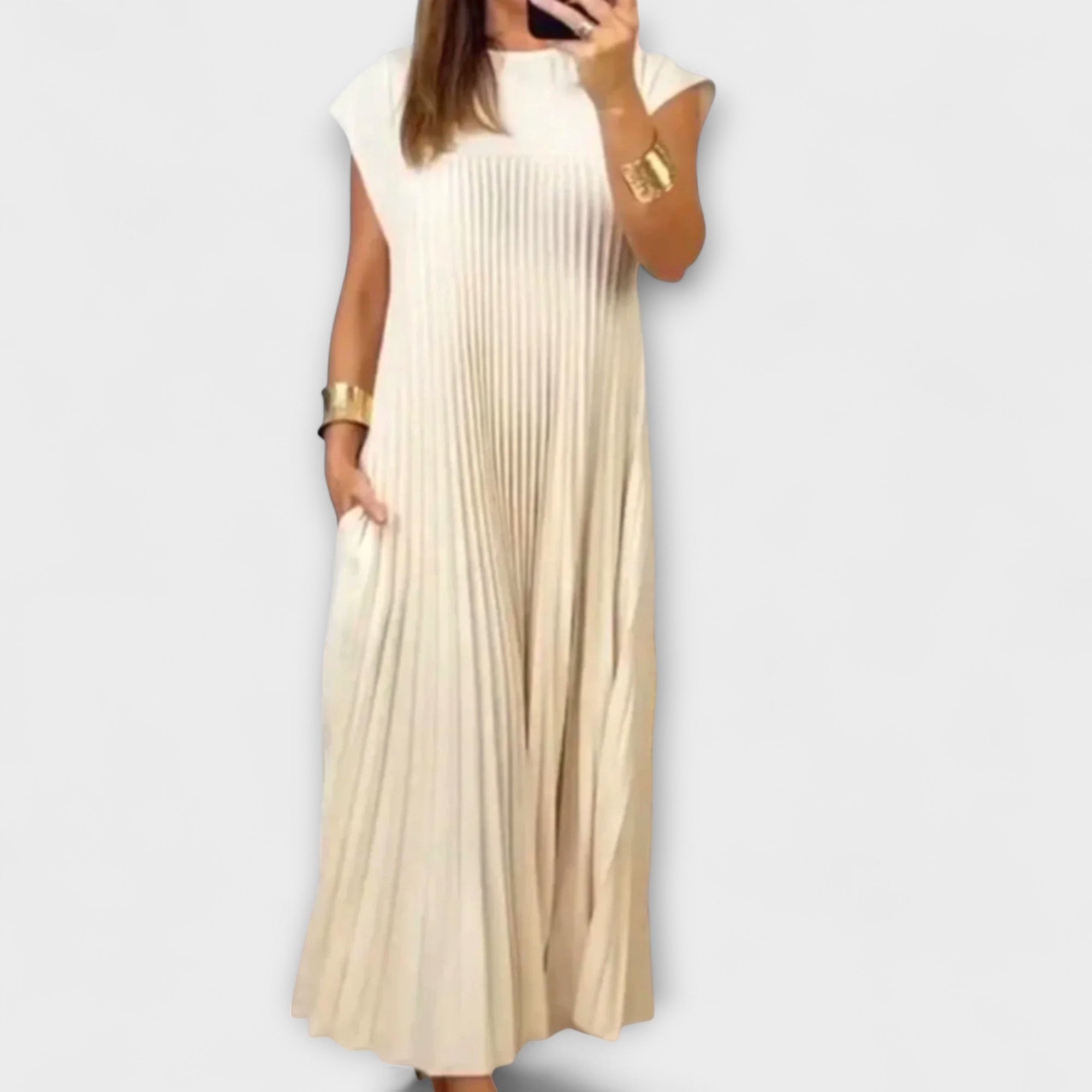 Zairelle – Vestido Plisado Elegante