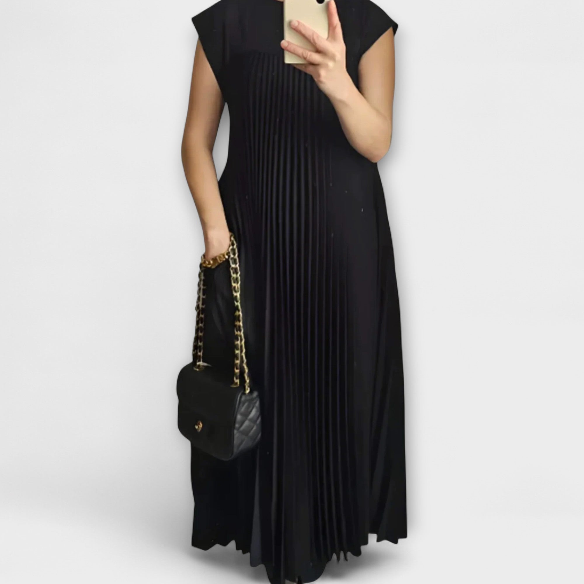 Zairelle – Vestido Plisado Elegante