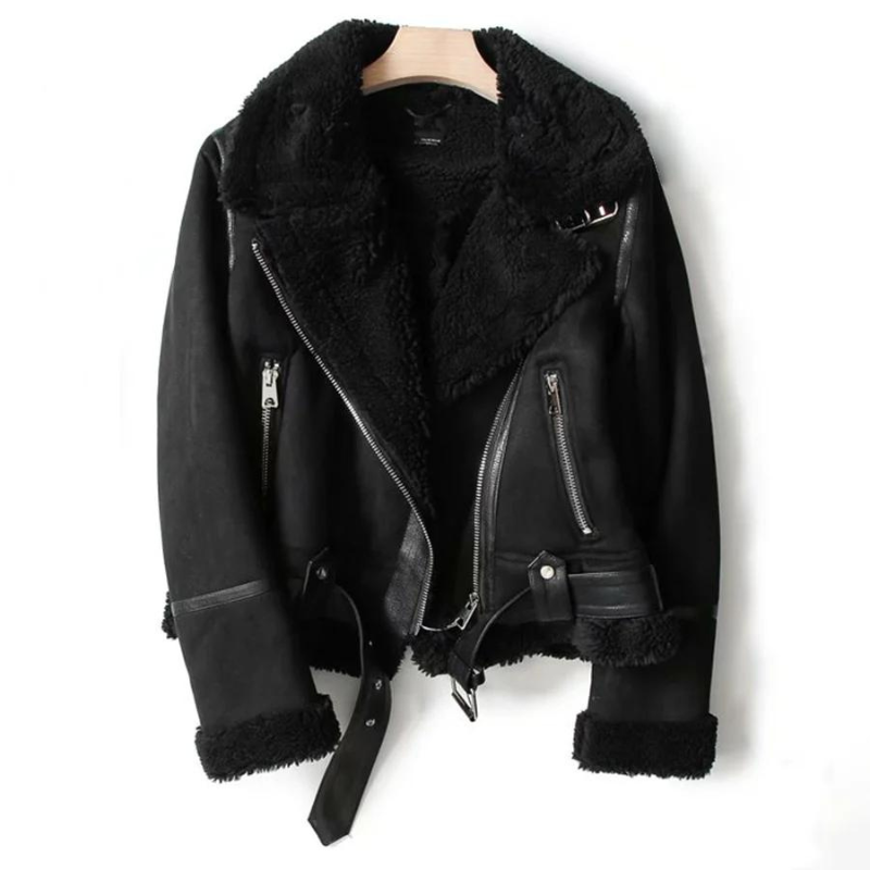 Chaqueta de cuero para mujer