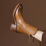 Botines Claire con cremallera | Botines de piel