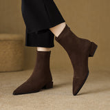 Botas clásicas de ante Eva | Botas cómodas