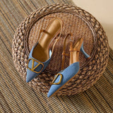 Vaqueros clásicos Manon | Tacones de aguja para mujer