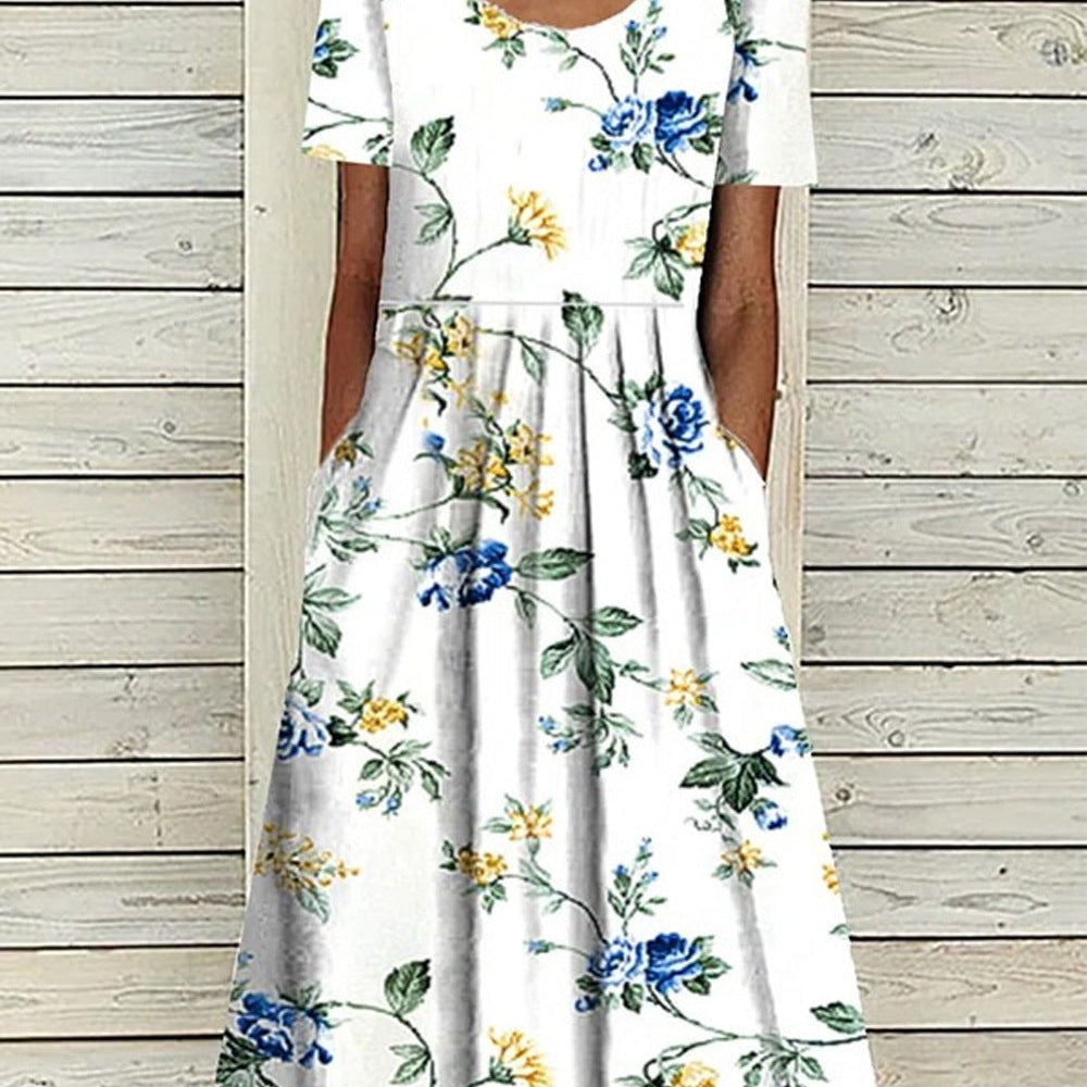 Renta - Vestido holgado con estampado floral