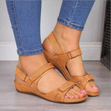 Sandalias de mujer – Suela de plataforma – Punta abierta – Tiras ajustables y cómodas
