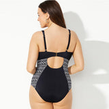 Traje de baño de una pieza para mujer – Escote pronunciado – Ajuste ajustado – Detalle de tiras