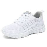 Zapatillas deportivas para mujer – Tejido de punto transpirable – Suela acolchada – Ajuste deportivo ligero
