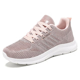 Zapatillas de running para mujer – Malla transpirable – Suela acolchada – Cordones bajos