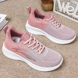 Zapatillas de running para mujer – Malla Flyknit – Ligeras y transpirables – Cordones deportivos