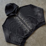 Sudadera con capucha y detalles de cristales