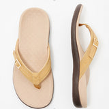 Sandalias planas para mujer – Estilo chancla – Plantilla ortopédica – Hebillas ajustables