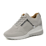 Zapatillas deportivas para mujer - Ligeras con detalles dorados - Diseño transpirable