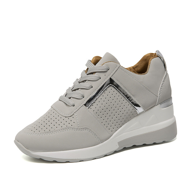 Zapatillas deportivas para mujer - Ligeras con detalles dorados - Diseño transpirable