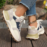 Zapatillas deportivas para mujer - Tejido de malla transpirable - Suela de plataforma gruesa