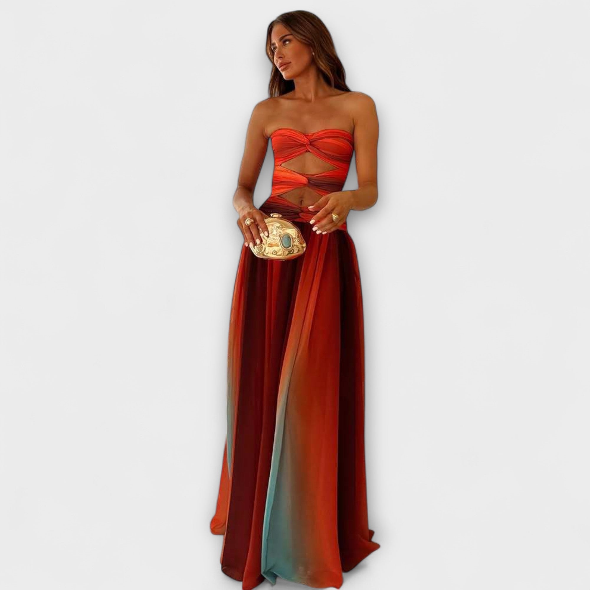 Laney - Vestido maxi sin mangas