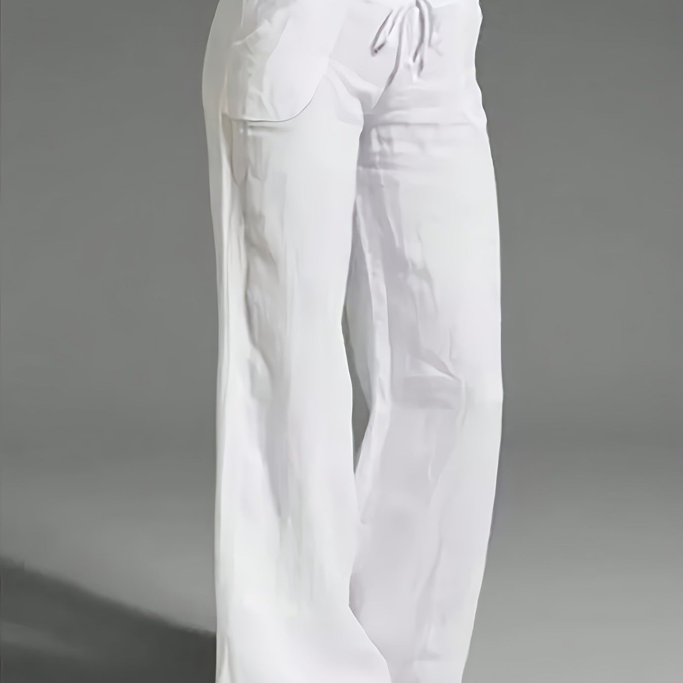 Pantalón ancho de mujer – Algodón ligero – Cintura elástica – Estilo casual