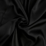 Vestido corto de mujer – Satén brillante – Corte ajustado – Cuello alto – Mangas acampanadas
