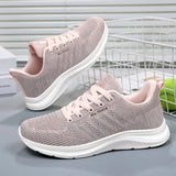 Zapatillas de running para mujer – Malla transpirable – Suela acolchada – Cordones bajos
