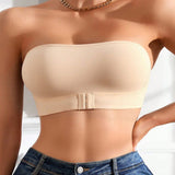 Sujetador push-up sin tirantes para mujer – sujeción – acabado invisible – cierre en la espalda