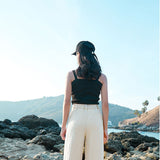 Pantalones anchos para mujer - Lino ligero - Cintura elástica - Comodidad elegante y transpirable