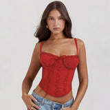 Camiseta de tirantes para mujer – Corte ajustado – Encaje elegante – Acabado satinado – Tirantes finos