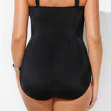 Traje de baño de una pieza para mujer – Corte moldeador – Tirantes ajustables – Tejido transpirable