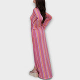 Elina – Vestido maxi con escote en V y un toque vacacional