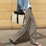 Pantalón ancho de mujer – Cintura alta – Corte fluido – Tejido suave y transpirable