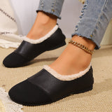 Zapatos mocasines de mujer – Forro de piel sintética – Fáciles de poner – Suela flexible