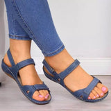 Sandalias de mujer – Suela de plataforma – Punta abierta – Tiras ajustables y cómodas