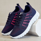 Zapatillas deportivas para mujer – Tejido de punto transpirable – Suela acolchada – Ajuste deportivo ligero