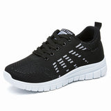 Zapatillas deportivas para mujer – Tejido de punto transpirable – Suela acolchada – Ajuste deportivo ligero