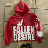 Sudadera holgada con estampado 3D vintage de lunares