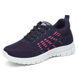 Zapatillas deportivas para mujer – Tejido de punto transpirable – Suela acolchada – Ajuste deportivo ligero