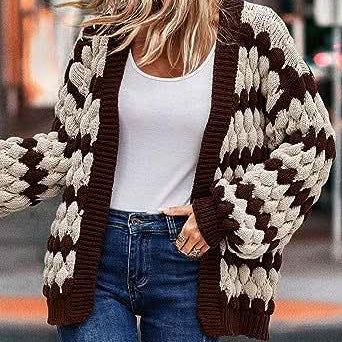 Cárdigan de punto para mujer elegante, cómodo y versátil