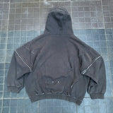 Sudadera con capucha de calle oscura de gran tamaño