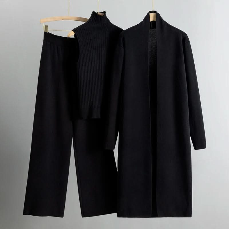 Conjunto acogedor de lujo, elegante, cómodo y sofisticado para mujer.