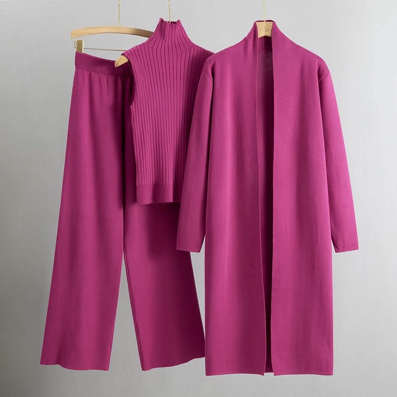 Conjunto acogedor de lujo, elegante, cómodo y sofisticado para mujer.
