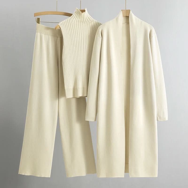 Conjunto acogedor de lujo, elegante, cómodo y sofisticado para mujer.