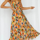 Vestido de algodón de verano: colorido, cómodo y transpirable.