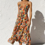 Vestido de algodón de verano: colorido, cómodo y transpirable.
