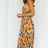 Vestido de algodón de verano: colorido, cómodo y transpirable.