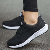 Zapatillas deportivas para mujer – Malla transpirable – Sujeción óptima – Cierre con cordones antideslizante
