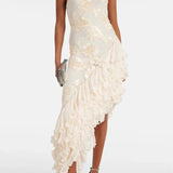 Karen - Maxi vestido con aplicaciones florales